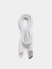 Белый кабель Micro-USB, Type-C, Lightning, ткань, 1 м