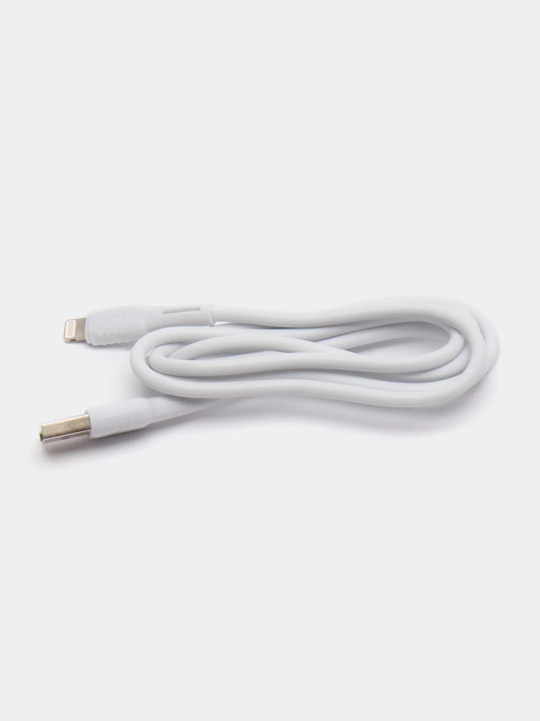 Белый кабель Micro-USB, Type-C, Lightning, ткань, 1 м