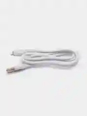 Белый кабель Micro-USB, Type-C, Lightning, ткань, 1 м