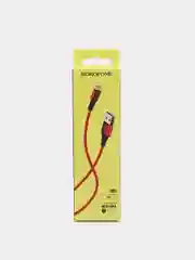 Красный кабель Micro-USB, Type-C, Lightning, ткань, 1 м