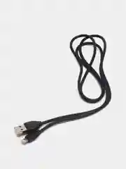 Угольный кабель Micro-USB, Type-C, Lightning, ткань, 1 м