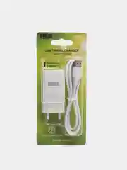 Белый зарядное устройство micro-USB, Lightning, Type-C, с блоком питания