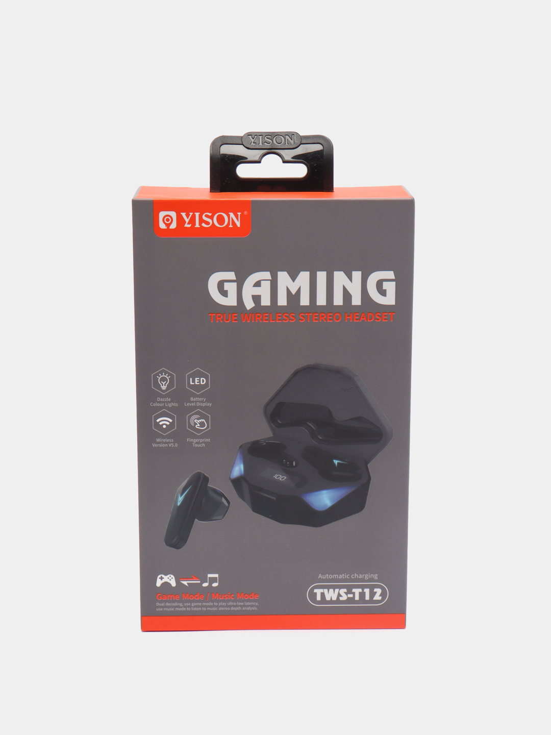 Игровые стереонаушники Yison T12 TWS, беспроводные bluetooth-вкладыши для  игр, GAMING купить по цене 2270.5 ₽ в интернет-магазине KazanExpress