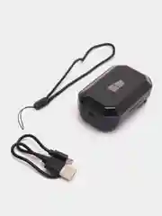 Черный наушники беспроводные TWS More choice BW25S, вакуумные наушники с LED-дисплеем, Bluetooth