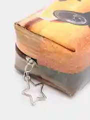Желтый пенал школьный для мальчика "Машинки", мягкий тубус, 21х6см