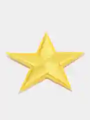 Желтый нашивки звездочки