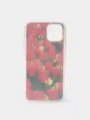 Красный чехол с цветным принтом картинки iPhone 5S/SE/6/6S/7/8/Plus/X/XS/XR/11/12/Mini/Pro/Max