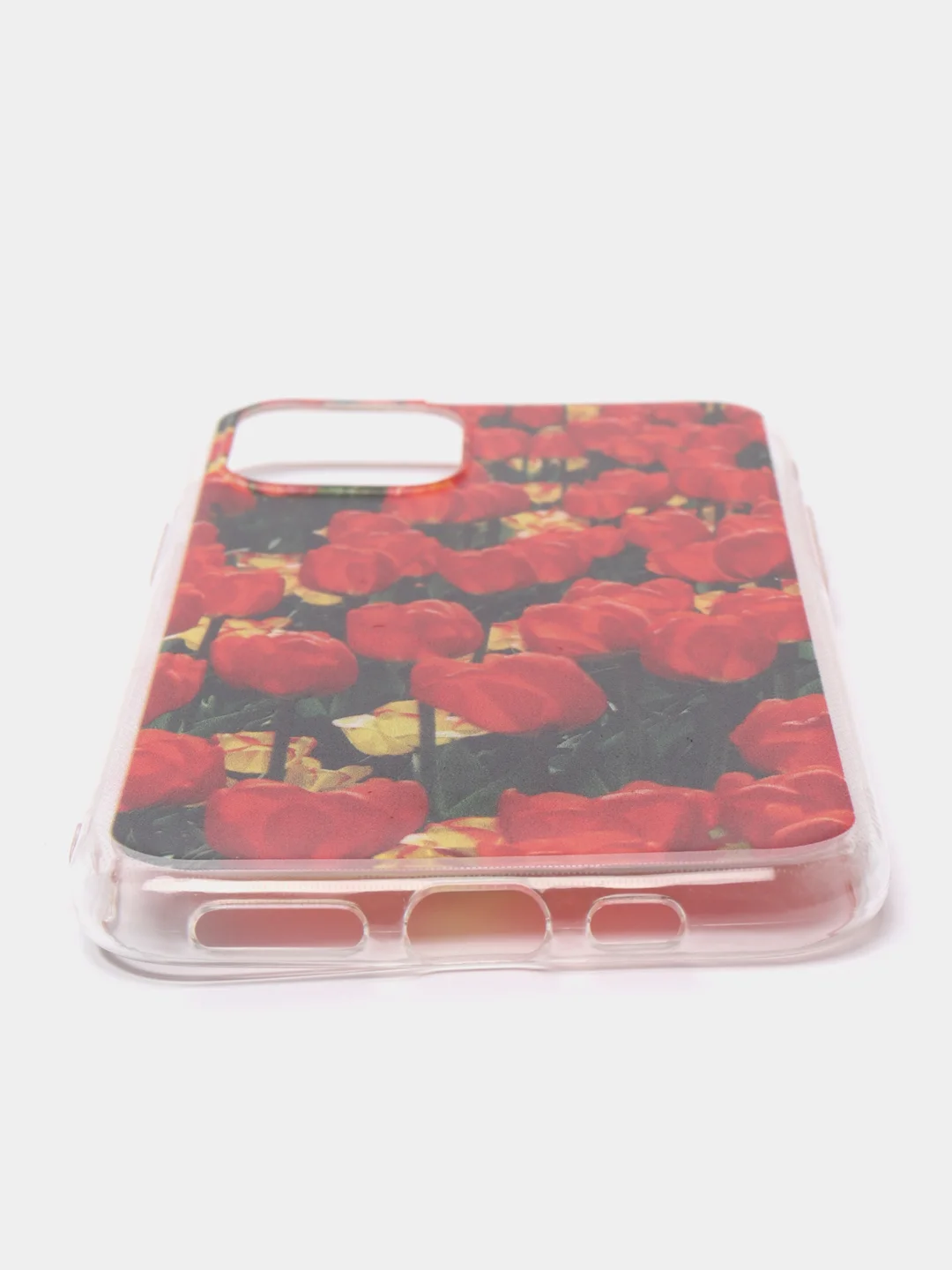 Красный чехол с цветным принтом картинки iPhone 5S/SE/6/6S/7/8/Plus/X/XS/XR/11/12/Mini/Pro/Max