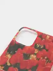 Красный чехол с цветным принтом картинки iPhone 5S/SE/6/6S/7/8/Plus/X/XS/XR/11/12/Mini/Pro/Max