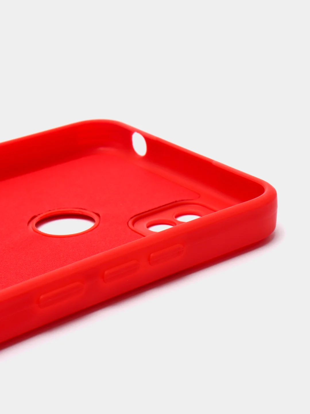 Красный чехол для Xiaomi Redmi 9A/9/9C/9T/NOTE 10 PRO/NOTE 9 силиконовый (Борта чехла прямые NEW)