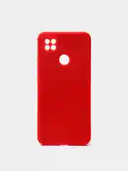 Красный чехол для Xiaomi Redmi 9A/9/9C/9T/NOTE 10 PRO/NOTE 9  силиконовый (Борта чехла прямые NEW)