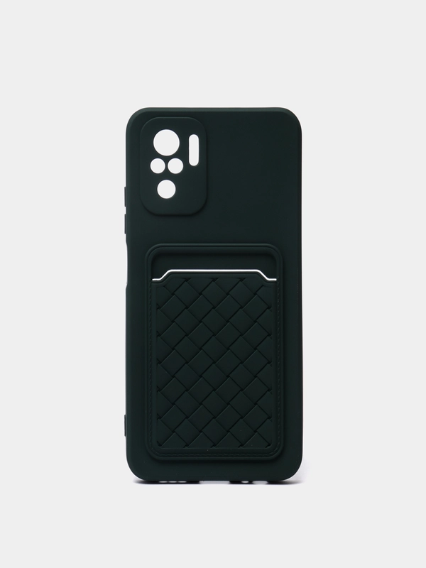 Чехол на REDMI 9A / 9C / Note 10 / POCO M3 с карманом для карты и мягкой вставкой