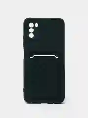 Зеленый чехол на REDMI 9A / 9C / Note 10 / POCO M3 с карманом для карты и мягкой вставкой