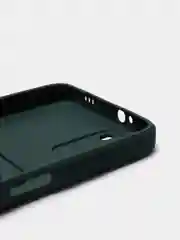 Зеленый чехол на REDMI 9A / 9C / Note 10 / POCO M3 с карманом для карты и мягкой вставкой