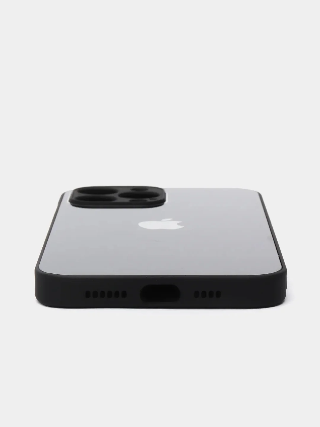 Сиреневый чехол для Айфон 13, 12, 11 Pro Max, mini, XS, X, XR, 7, 8 Plus со стеклянной панелью