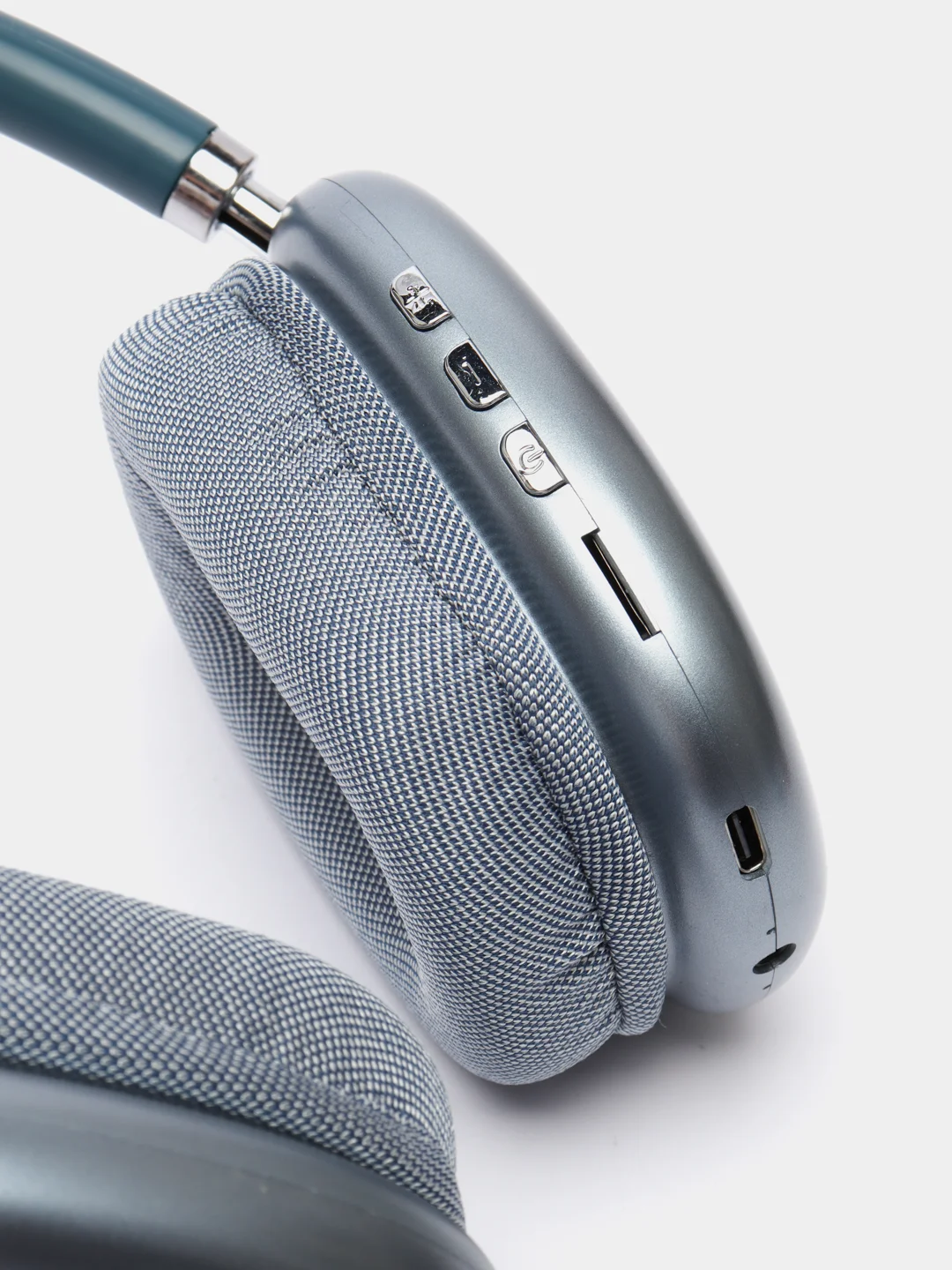 Голубой наушники беспроводные накладные STN-01 с гарнитурой Bluetooth
