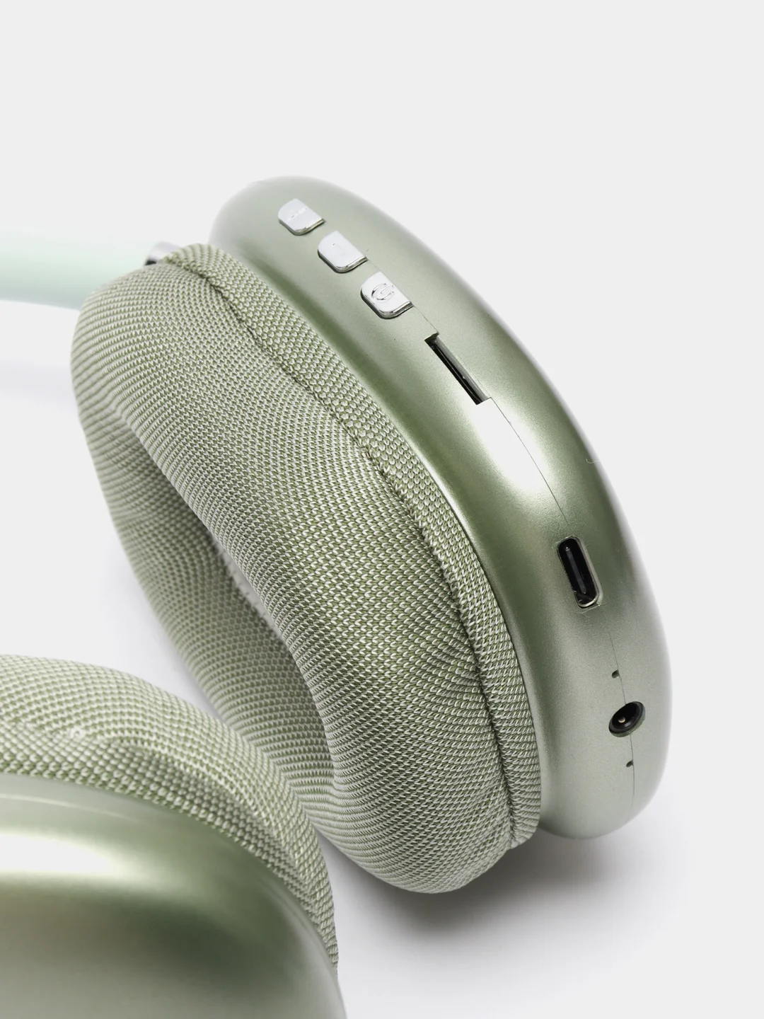 Зеленый наушники беспроводные накладные STN-01 с гарнитурой Bluetooth
