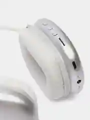 Серебряный наушники беспроводные накладные STN-01 с гарнитурой Bluetooth
