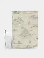 Золотистый хаки штора для ванной комнаты 145*180