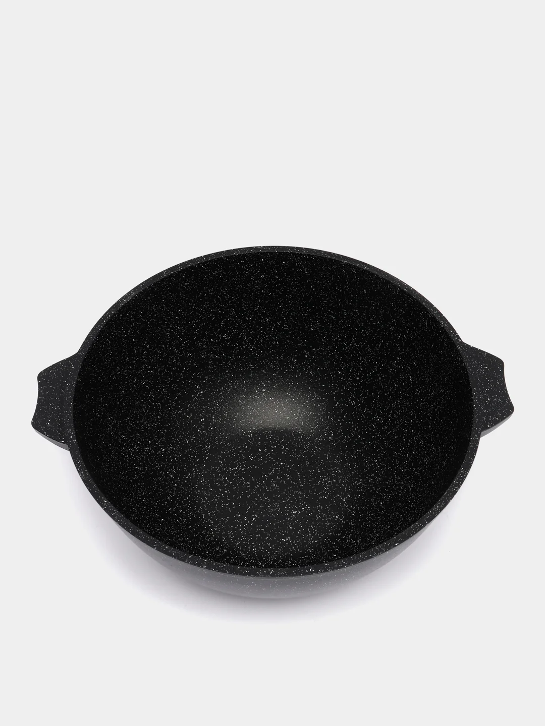 Казан для плова 8л, Мечта, литой, толстостенный, с крышкой, покрытие Granit black