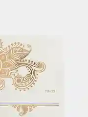 Бронзовый временные тату, переводные тату, Flash tattoo 14*20 см