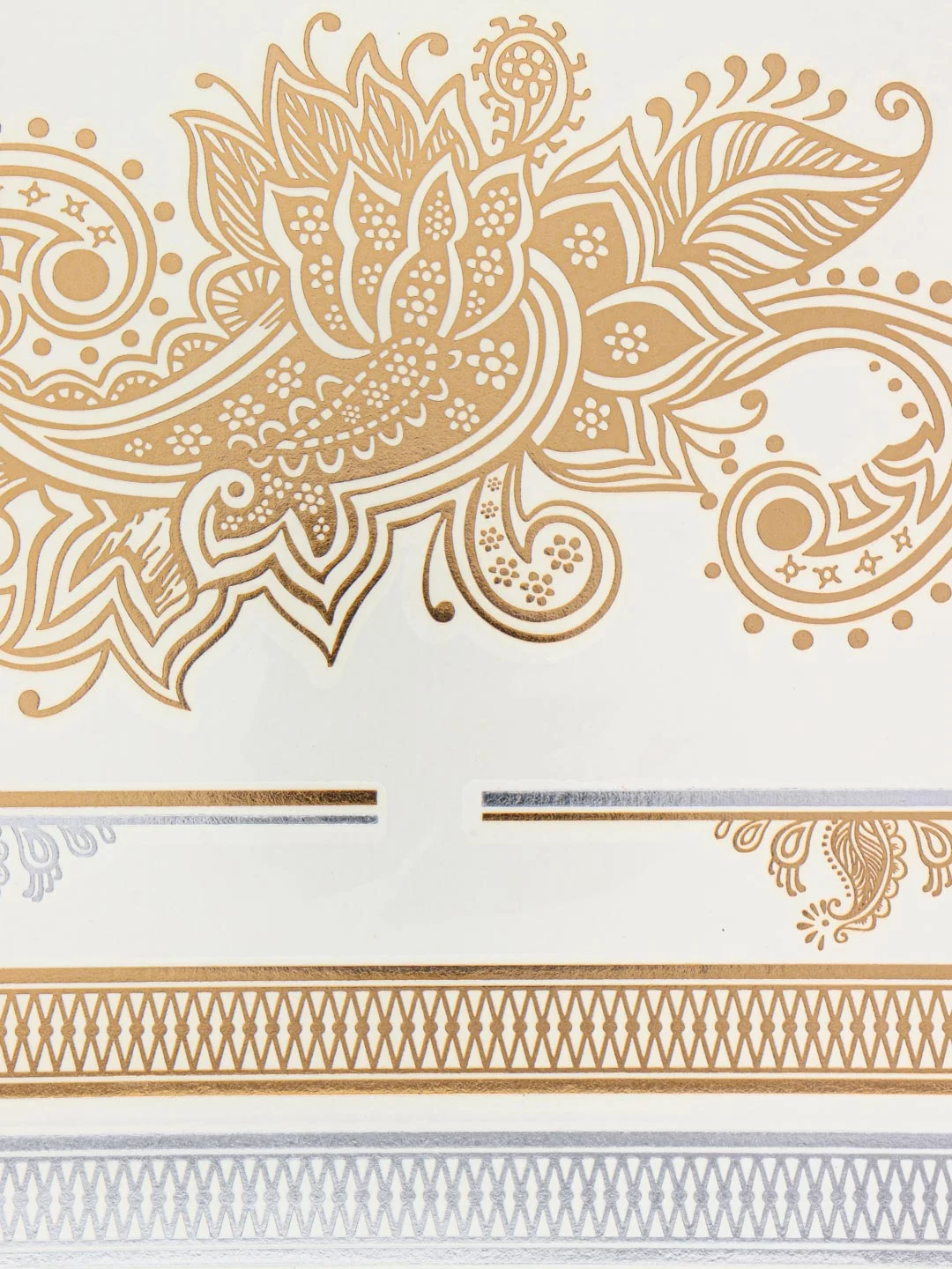 Бронзовый временные тату, переводные тату, Flash tattoo 14*20 см