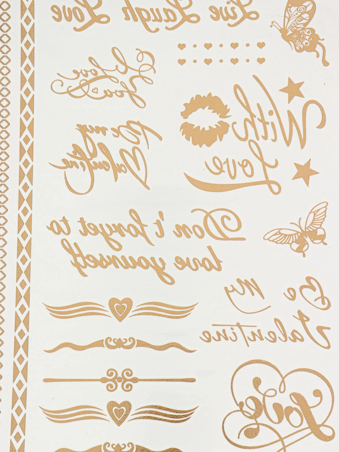 Бордовый временные тату, переводные тату, Flash tattoo 14*20 см