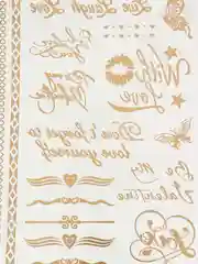 Бордовый временные тату, переводные тату, Flash tattoo 14*20 см