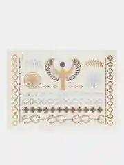 Индиго временные тату, переводные тату, Flash tattoo 14*20 см