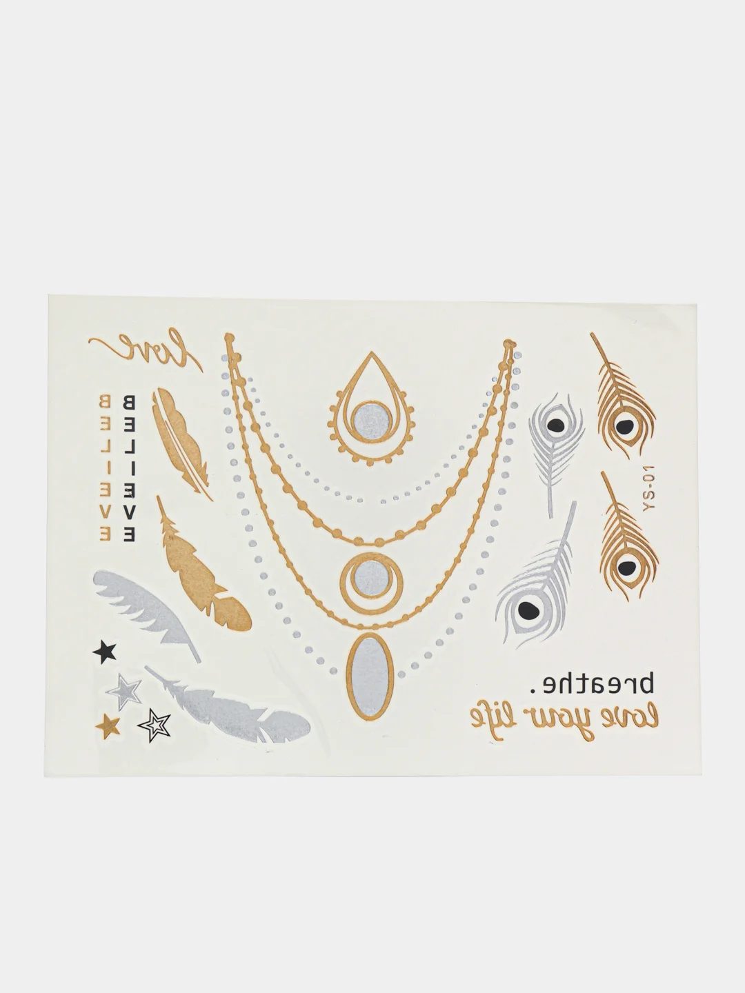 Зеленый временные тату, переводные тату, Flash tattoo 14*20 см