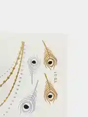 Зеленый временные тату, переводные тату, Flash tattoo 14*20 см