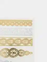 Горчичный временные тату, переводные тату, Flash tattoo 14*20 см