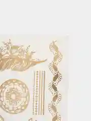 Голубой временные тату, переводные тату, Flash tattoo 14*20 см