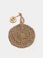 Эко губка мочалка для мытья посуды, из джута, 2 штуки, ручная работа