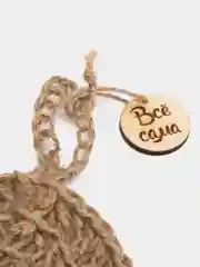 Эко губка мочалка для мытья посуды, из джута, 2 штуки, ручная работа