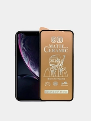 Защитное стекло для iPhone 11, XR, 14,Х, 11 Pro, 13 Pro, 8, SE 2020, керамическое, матовое