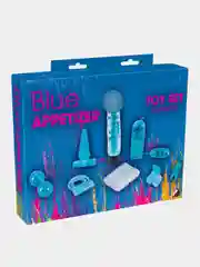 Голубой вибронабор из 8 предметов Blue Appetizer