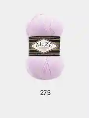 Конфетный пряжа Alize Superlana Klasik,  25% Шерсть 75% Акрил, 100 г, 280 м
