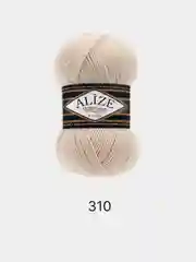 Карамельный пряжа Alize Superlana Klasik,  25% Шерсть 75% Акрил, 100 г, 280 м