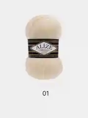 Молочный пряжа Alize Superlana Klasik,  25% Шерсть 75% Акрил, 100 г, 280 м