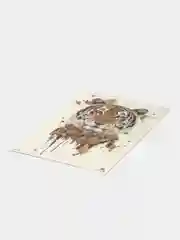 Серый временная татуировка "Лисы, волки, тигры", 21*15 см