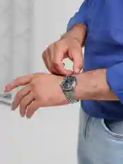 Хром часы мужские, классические, с коробкой