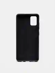 Черный силиконовый чехол для Samsung Galaxy A51 (SM-A515F) (Самсунг Галакси А51), прозрачный