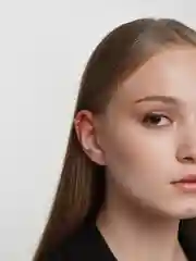 Серый металлик серьга-кафф