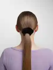 Черный шелковая резинка из 100% натурального шелка