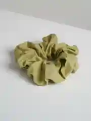 Зеленый льняная резинка для волос