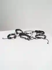 Оливковый браслеты комбинированные, многослойные