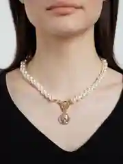 Ожерелье на шею с жемчугом, с подвеской