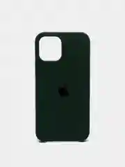 Зеленый чехол Silicone Case для iPhone 12, 12 Pro с открытым низом