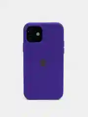 Фиолетовый чехол Silicone Case для iPhone 12, 12 Pro с открытым низом